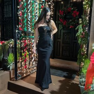 Black Strapless Maxi Dress